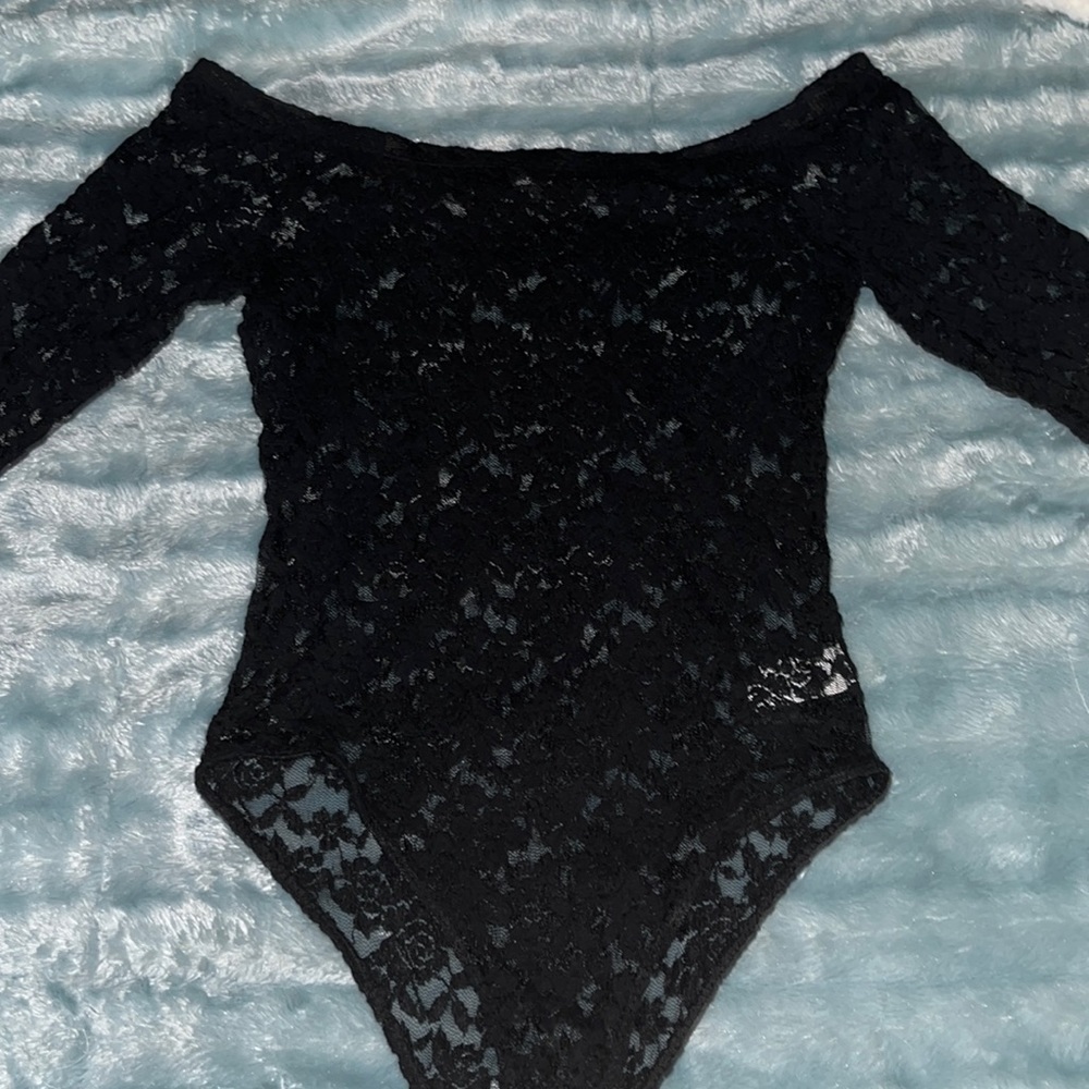Off The Shoulder Lace Body Suit
